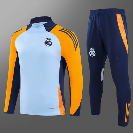 2024-25 Real Madrid Blue Training Suit S-2XL