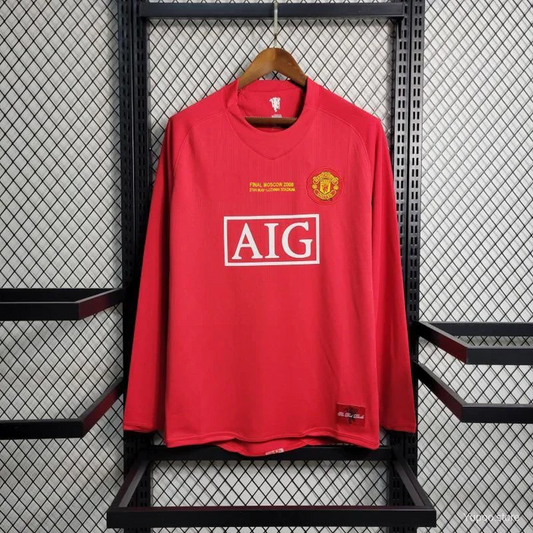 2007-08 Manchester United Home Retro long sleeved