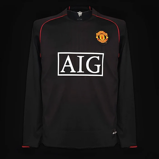 2007-08 Manchester United away jersey Retro Long sleeved S-2XL