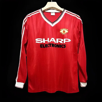 1982-23 Manchester United Home retro long sleeved S-2XL