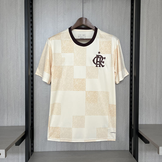 2024-25 Flamengo Pre-match Wear Beige S-XXXXL