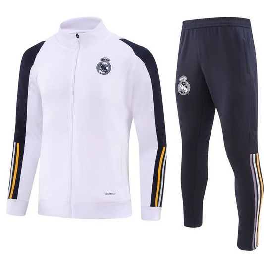 2023-24 REAL MADRID WHITE Training Suit Kit