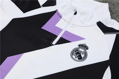 2023-24 REAL MADRID WHITE Training Suit Kit