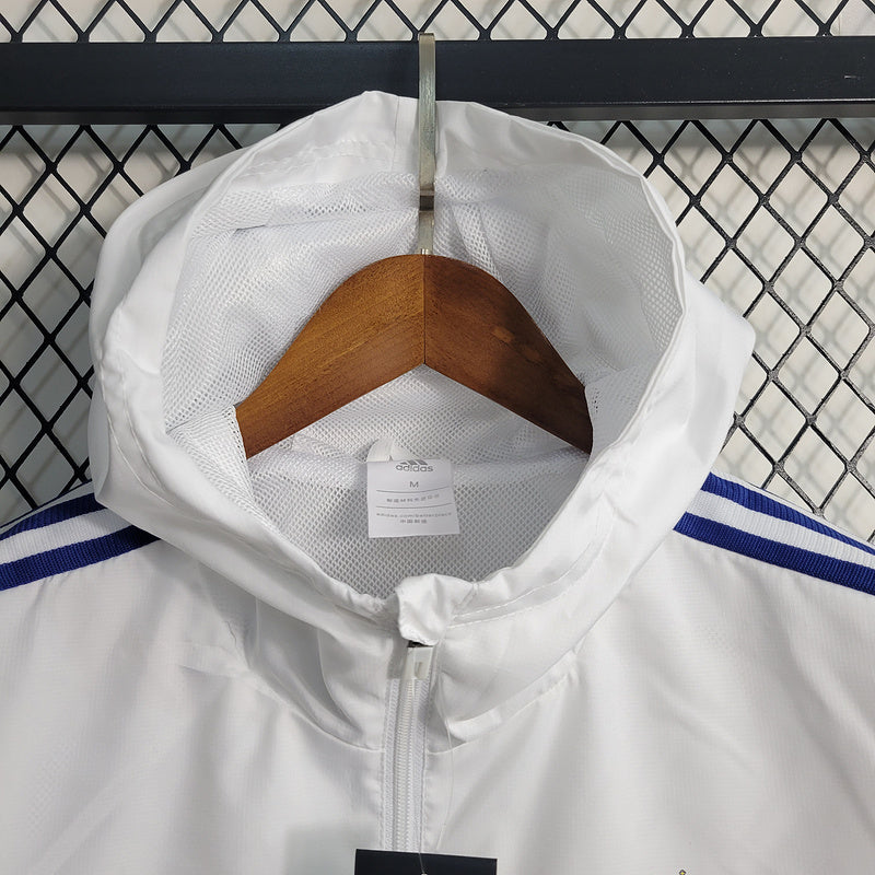 Real Madrid White Windbreaker S-2XL