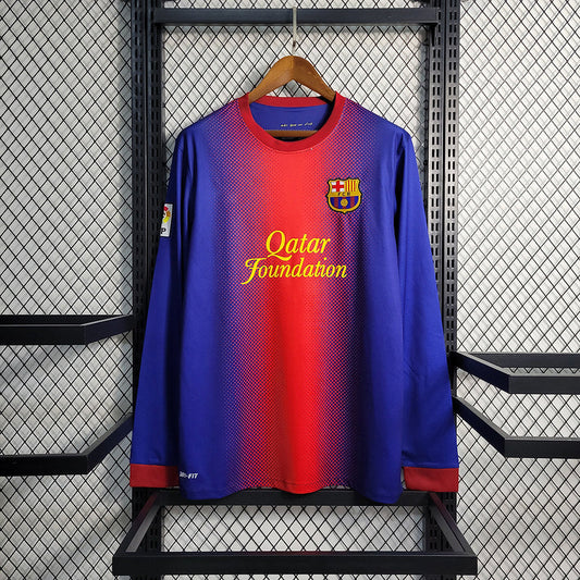 2012-13 Barcelona Home Retro long sleeves S-XXL