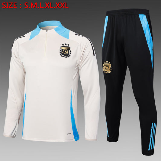 2024-25 Argentine Beige Training Suit S-2XL