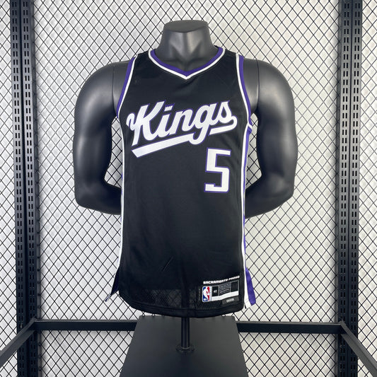 NBA 2024-25 Kings away black No. 5 FOX