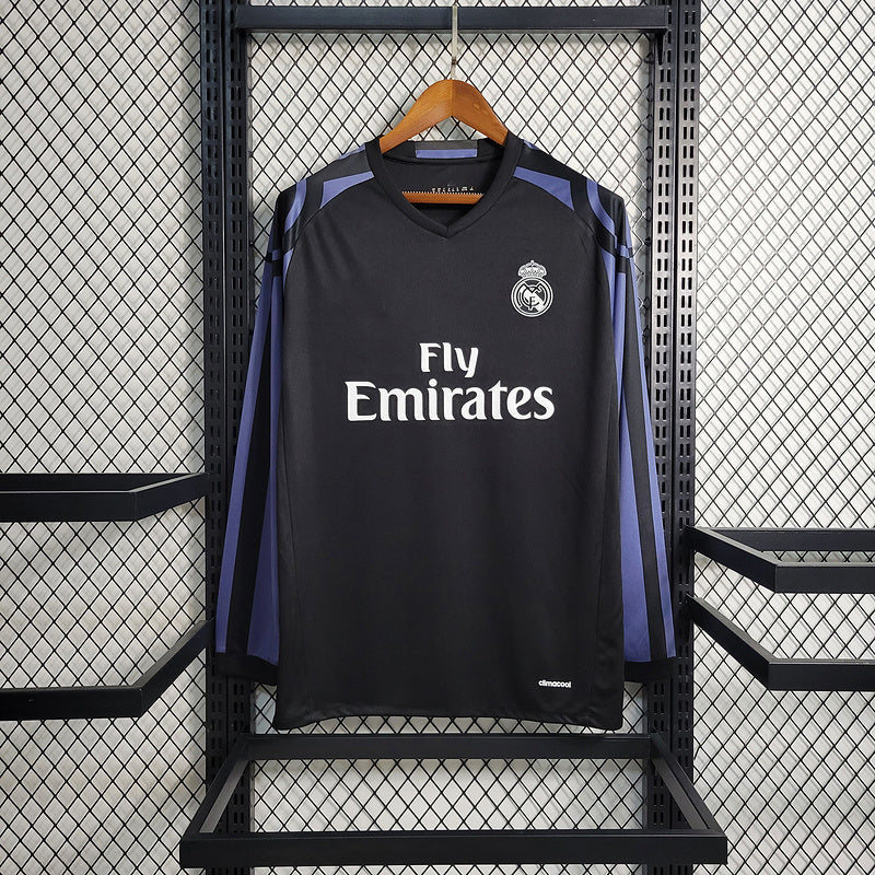 16-17 Real Madrid Second Away Long Sleeve Retro S-XXL