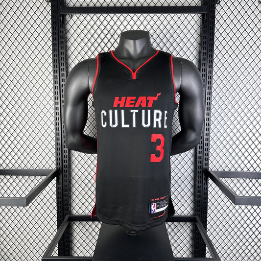 NBA 2024-25 Miami Heat City Edition No. 3 Wade