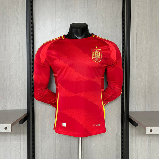 2024-25 Spain Home Player Long Sleeve S-XXL