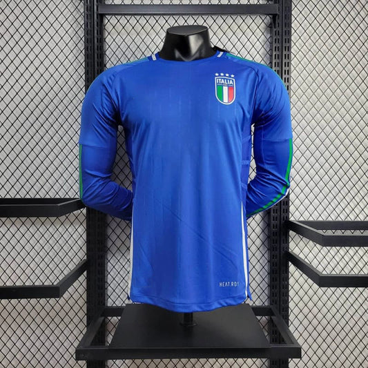 2024-25 Italy Home Player Long Sleeve S-XXL