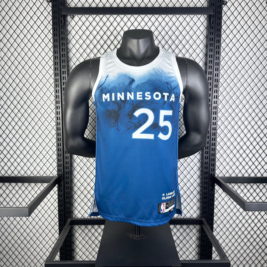 NBA 2024-25 Timberwolves City Edition No. 25 ROSE