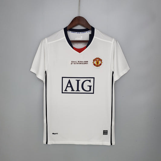 2008-09 Manchester United Champions League away white Retro S-XXL