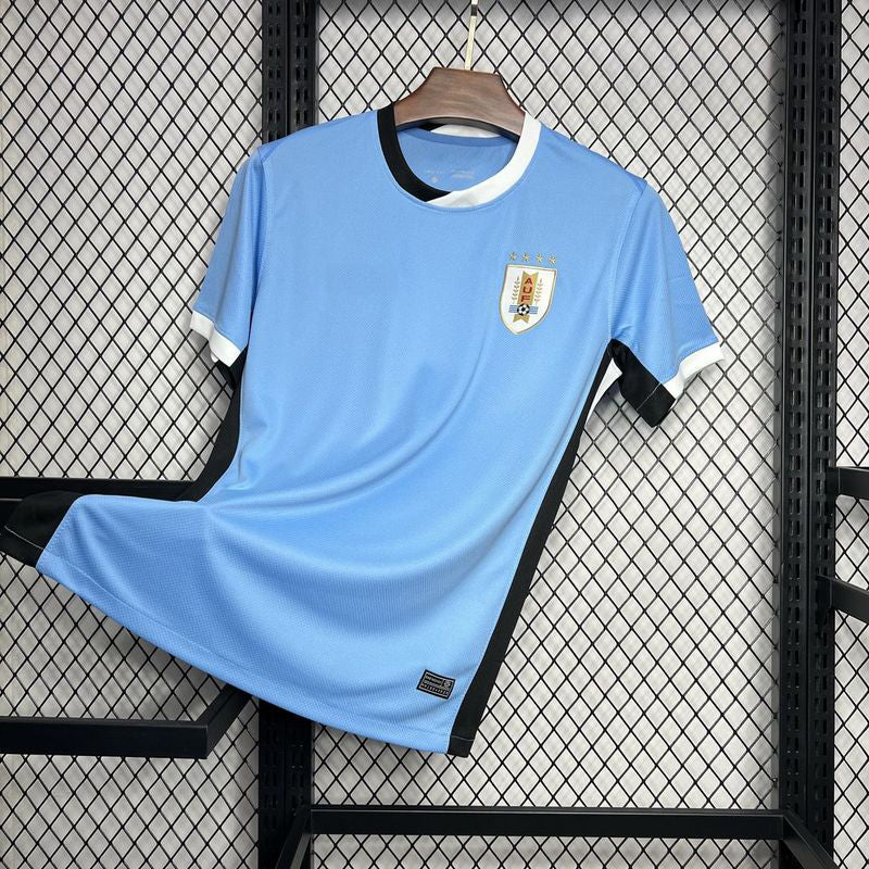 2024-25 Uruguay Home Black and white collar S-2XL