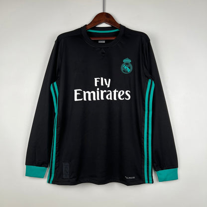 2017-18 Real Madrid Away Long Sleeve Retro