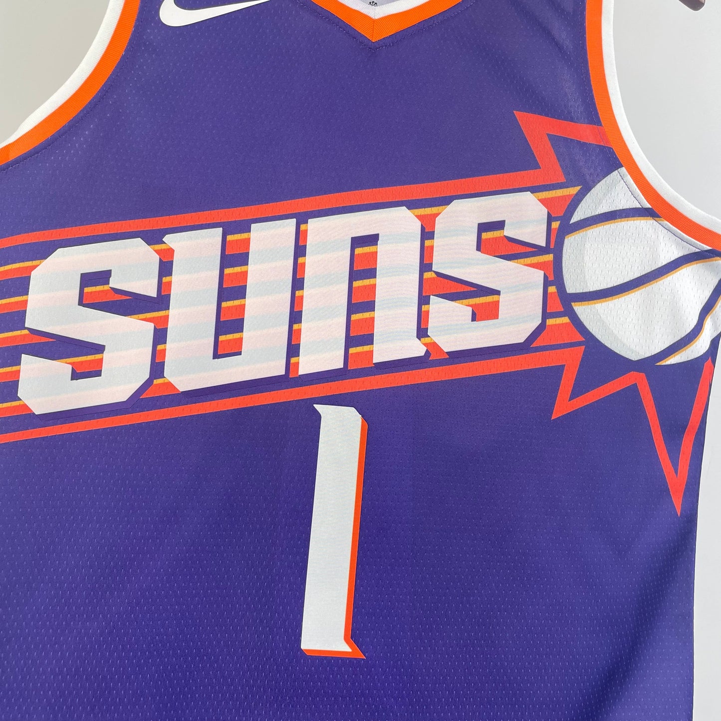 NBA 2024-25 Suns Away Purple No. 1 Booker