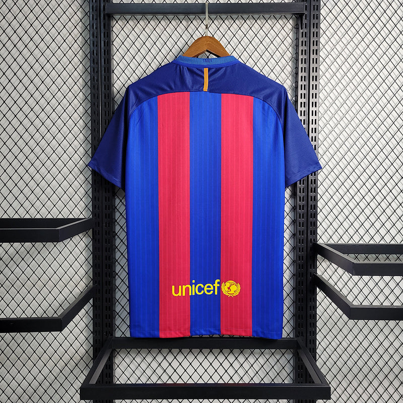 2016-17 Barcelona Home Retro S-XXL