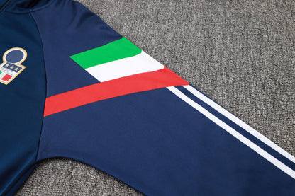 2024-25 Italy Royal Blue (sleeves red, white and green) Training Suit S-2XL