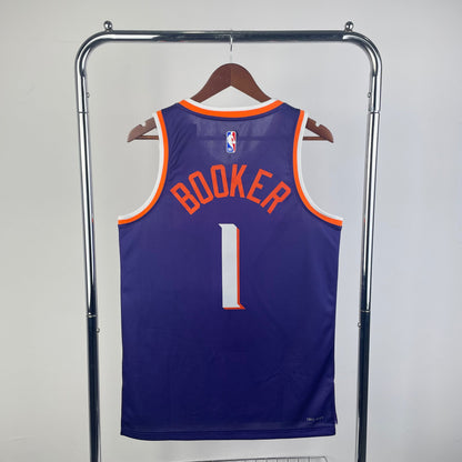 NBA 2024-25 Suns Away Purple No. 1 Booker