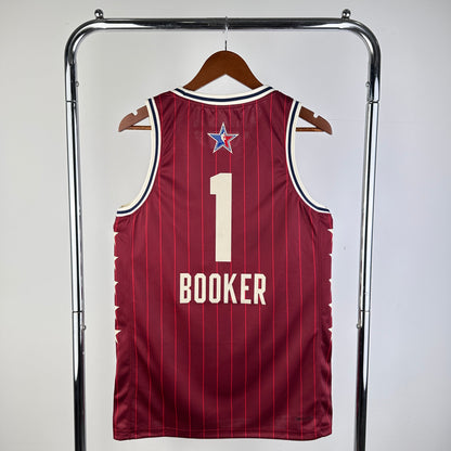 NBA 2024-25 All-Star Red No. 1 Booker