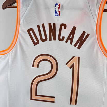 NBA 2024-25 Spurs City Edition No.21 DUNCAN