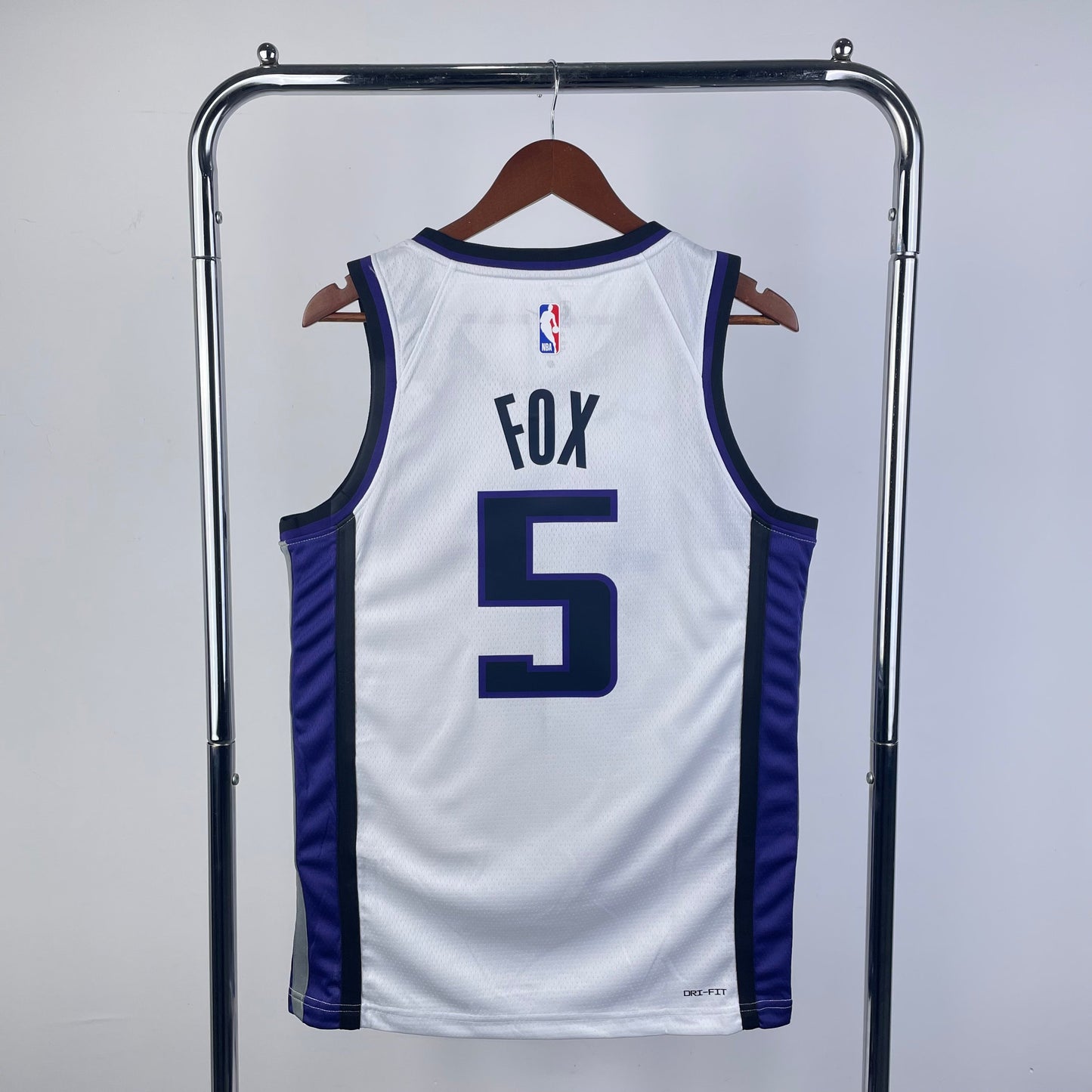 NBA 2024-25 Kings home white No. 5 FOX