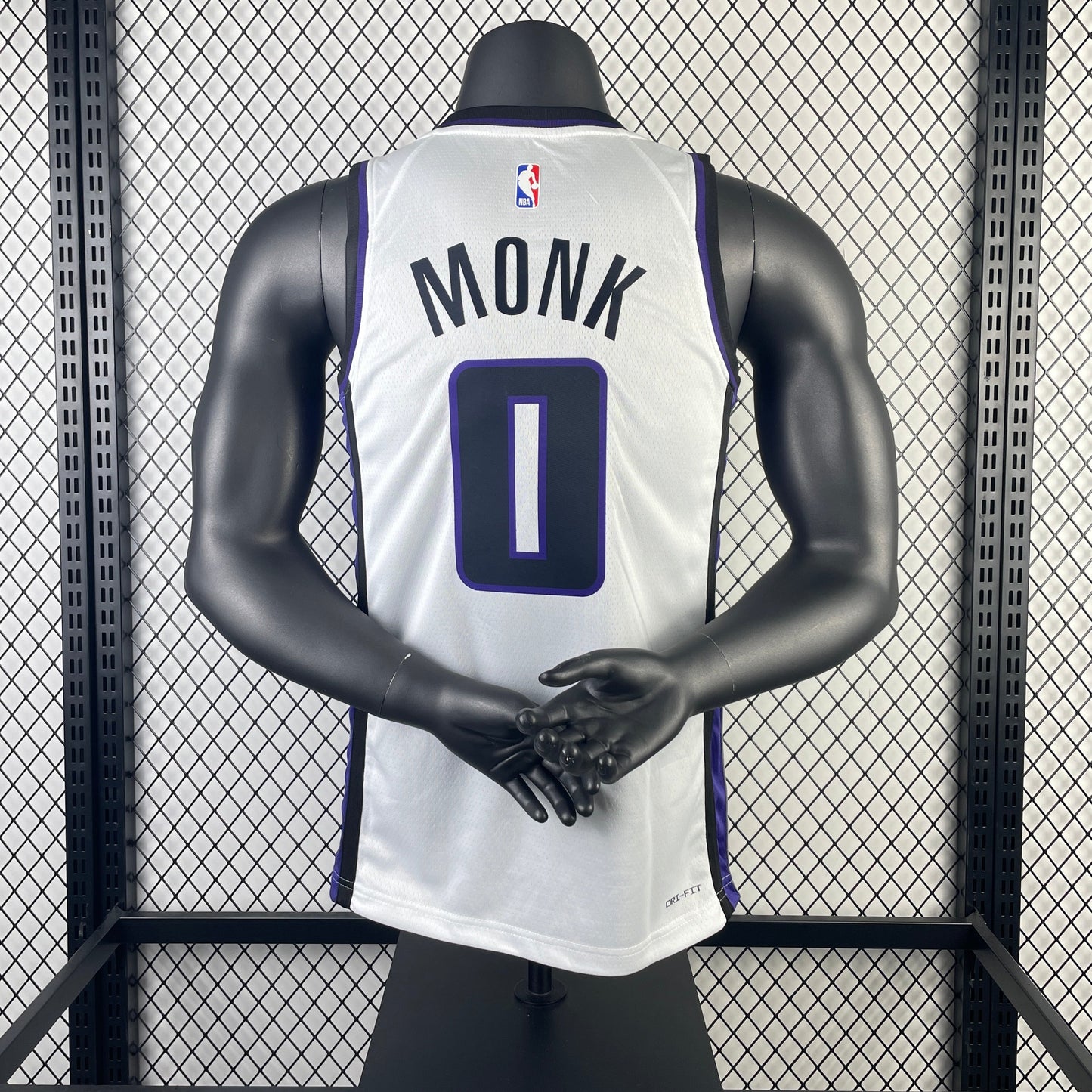 NBA 2024-25 Kings home white No. 0 Monk