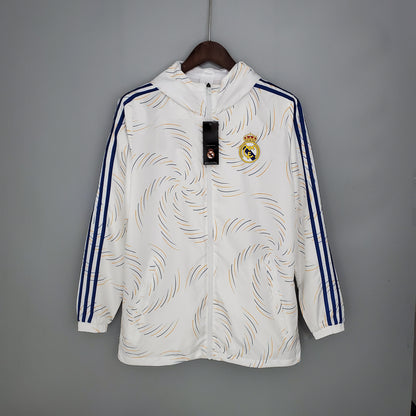 2021-22 Real Madrid White Windbreaker