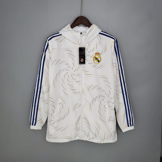 2021-22 Real Madrid White Windbreaker